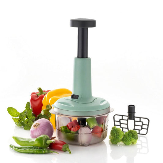 2 - in - 1 Push Chopper 800ml with Stainless Steel Blade for Quick Food Prep - infinityexculsivestore.com