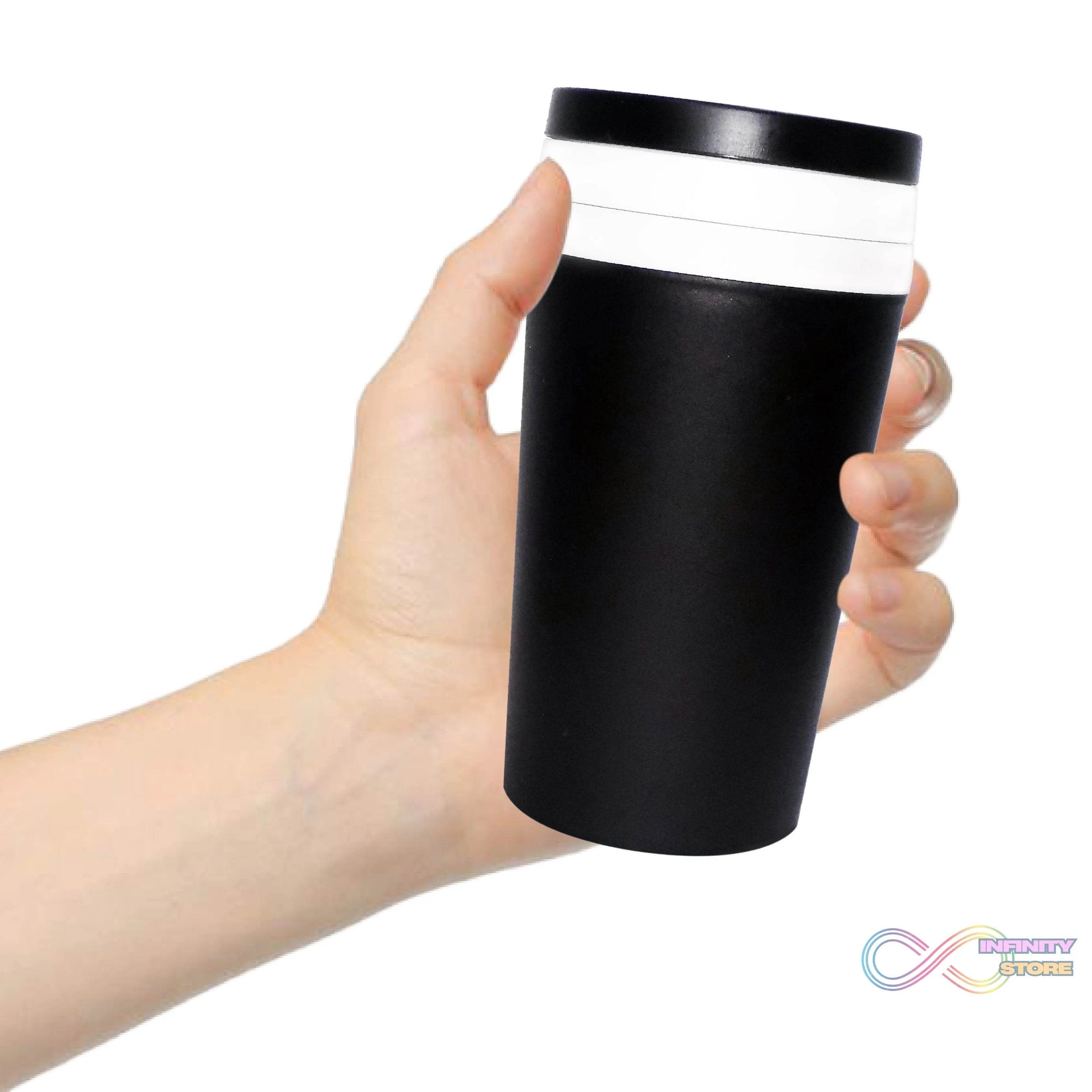 2 in 1 Shaker Sipper Glass with Detachable Storage Container (300Ml) - infinityexculsivestore.com