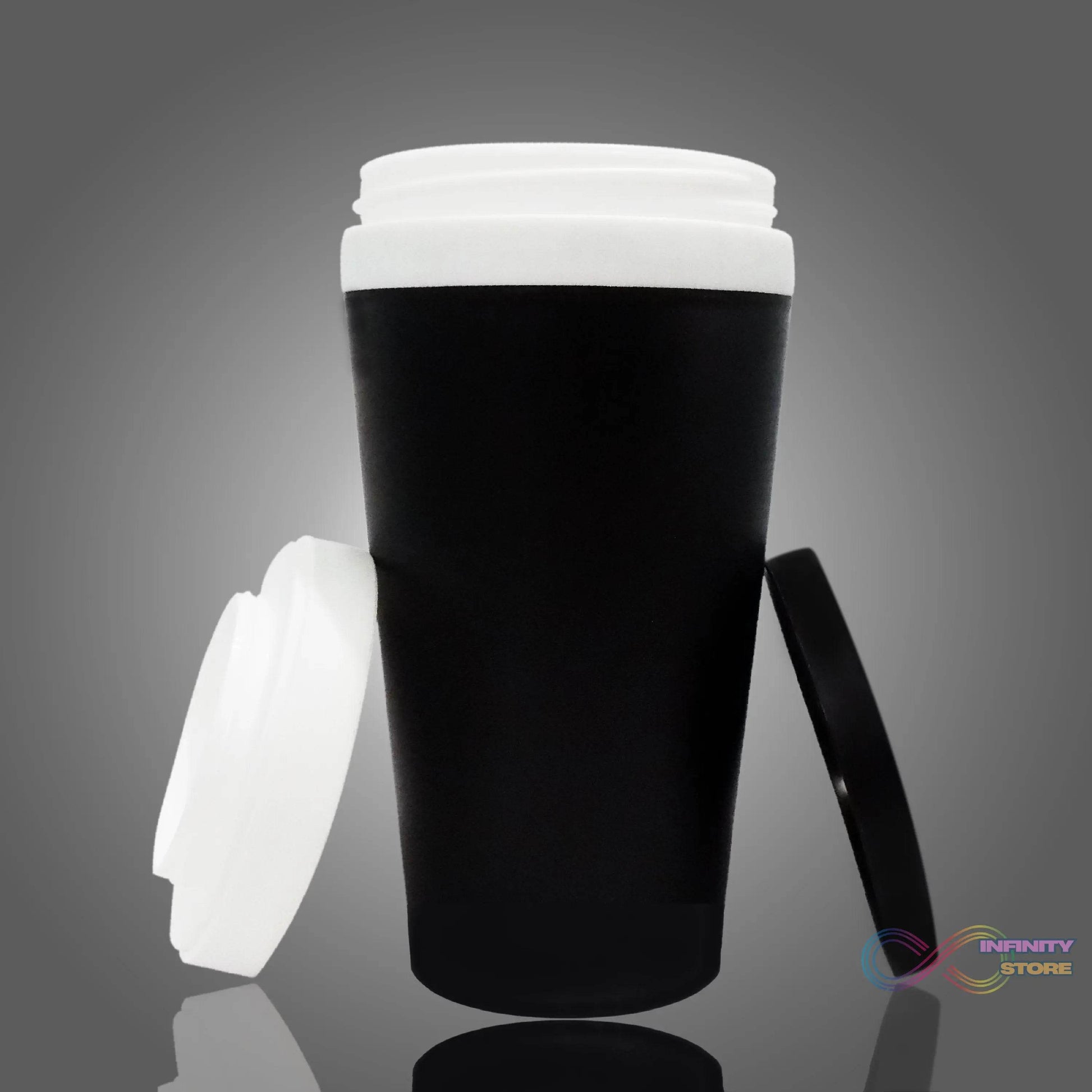 2 in 1 Shaker Sipper Glass with Detachable Storage Container (300Ml) - infinityexculsivestore.com