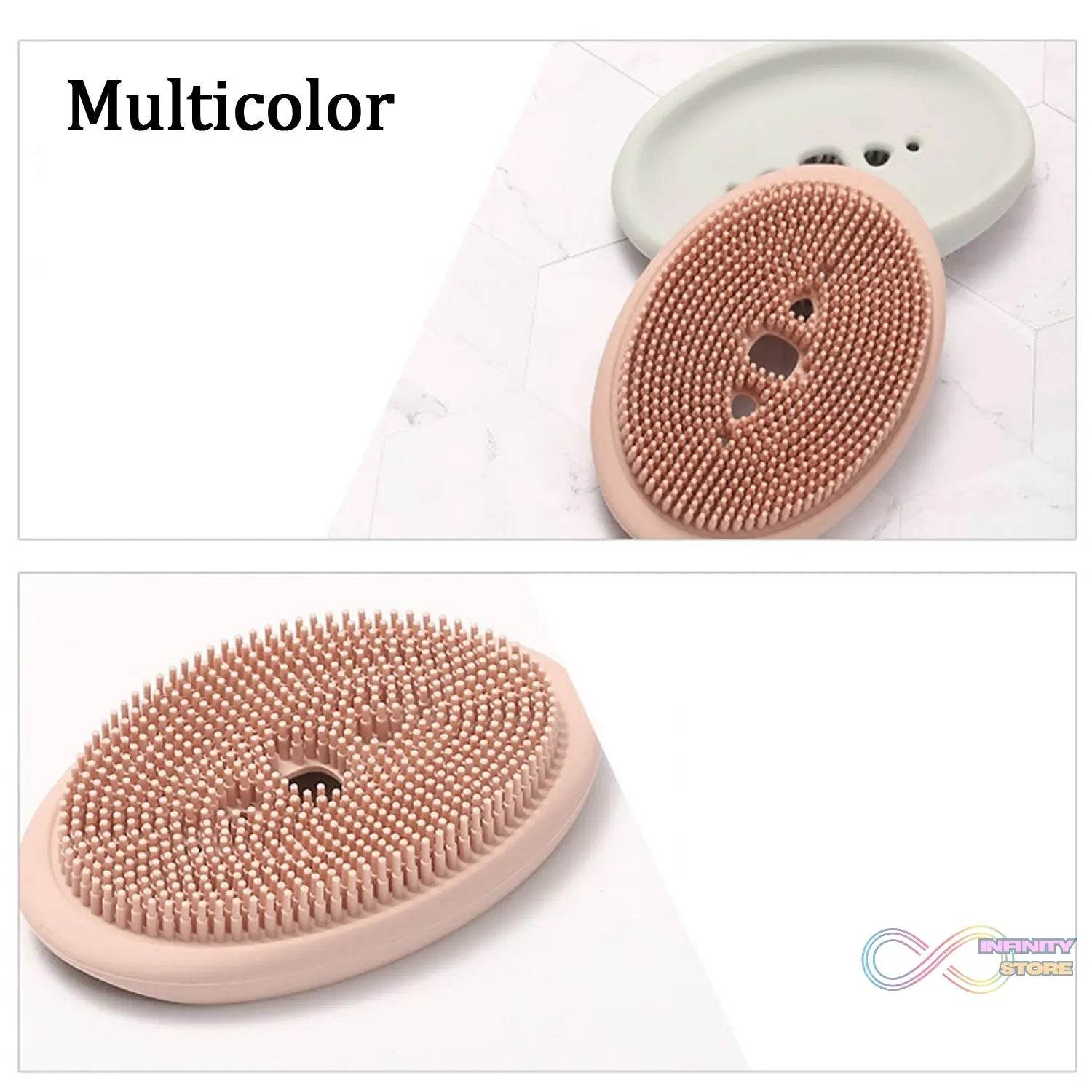 2 in 1 Silicone Cleaning Brush used in all kinds of bathroom purposes for cleaning and washing floors, corners, surfaces and many more things. - infinityexculsivestore.com
