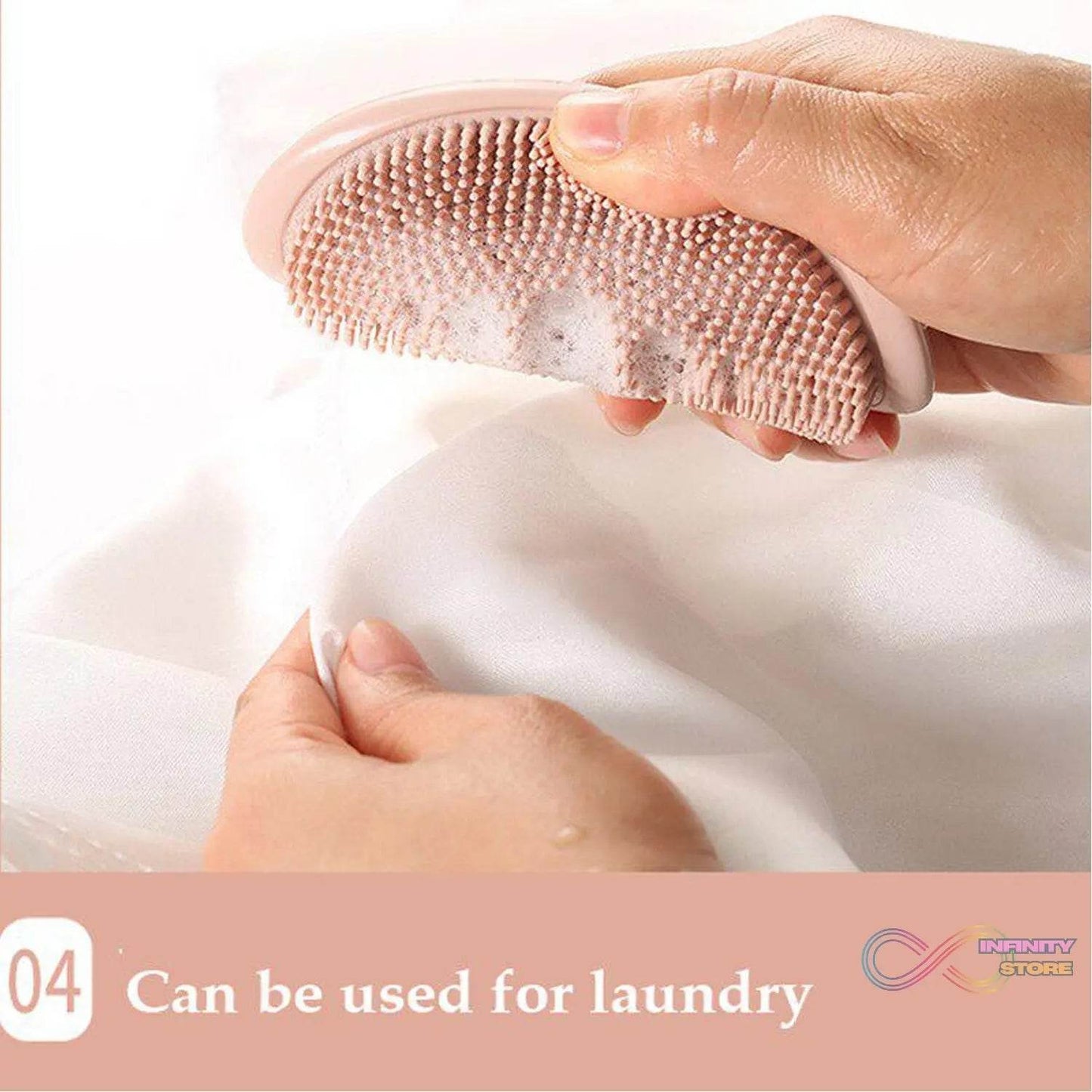 2 in 1 Silicone Cleaning Brush used in all kinds of bathroom purposes for cleaning and washing floors, corners, surfaces and many more things. - infinityexculsivestore.com