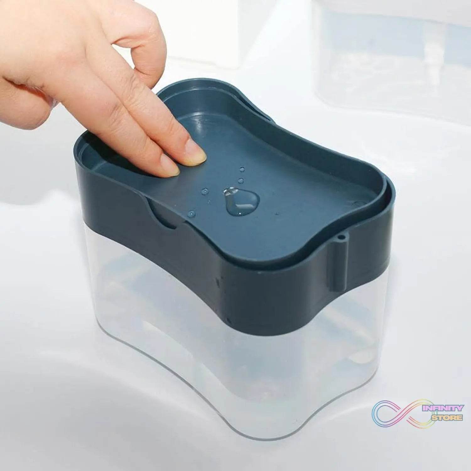 2 in 1 Soap Dispenser for Dishwasher Liquid Holder, Liquid Dispenser Through Pump (1 Pc) - infinityexculsivestore.com