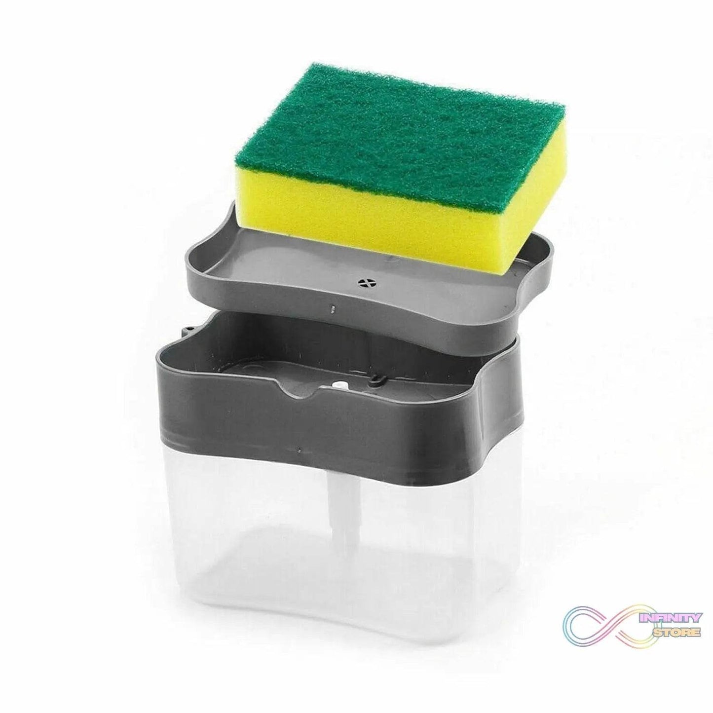 2 in 1 Soap Dispenser for Dishwasher Liquid Holder, Liquid Dispenser Through Pump (1 Pc) - infinityexculsivestore.com