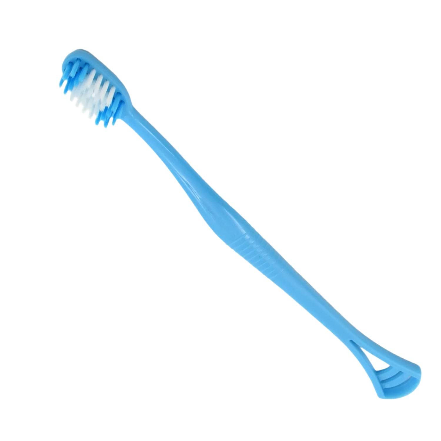 2 in 1 Soft Toothbrush and Tongue With Toothbrush Cover Cleaner Scraper for Men and Women, Kids, Adults Plastic Toothbrush Cover / Case / Holder (1 Pc) - infinityexculsivestore.com