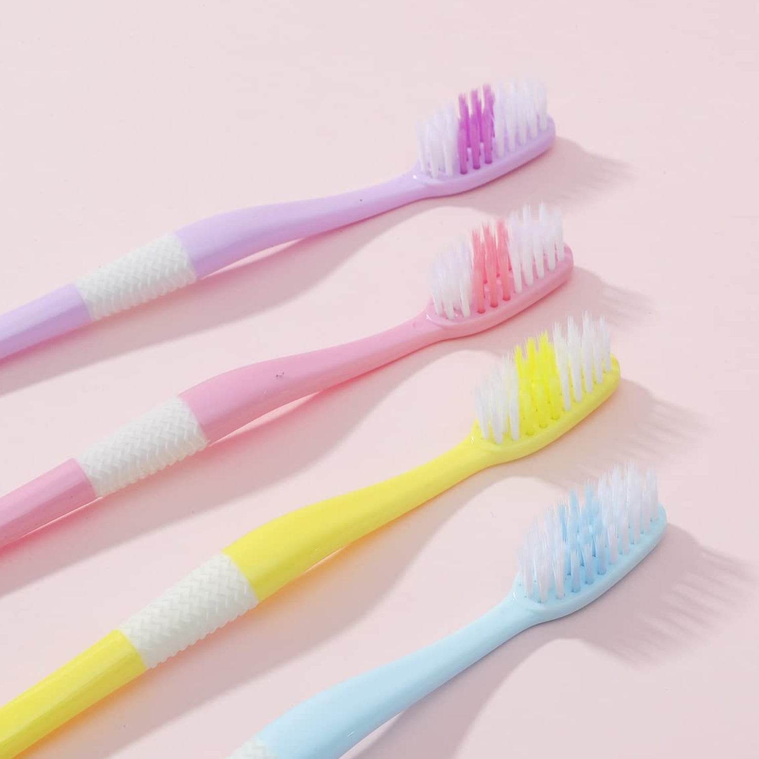 2 - in - 1 Tooth Brush with Tongue Scraper, Soft Bristle & Long Handle (8Pcs) Soft Toothbrush - infinityexculsivestore.com
