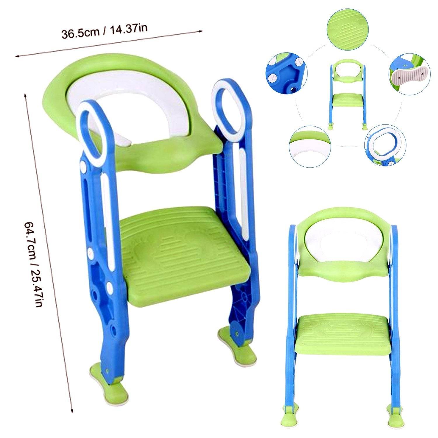 2 in 1 Training Foldable Ladder Potty Toilet Seat for Kids ----- - infinityexculsivestore.com