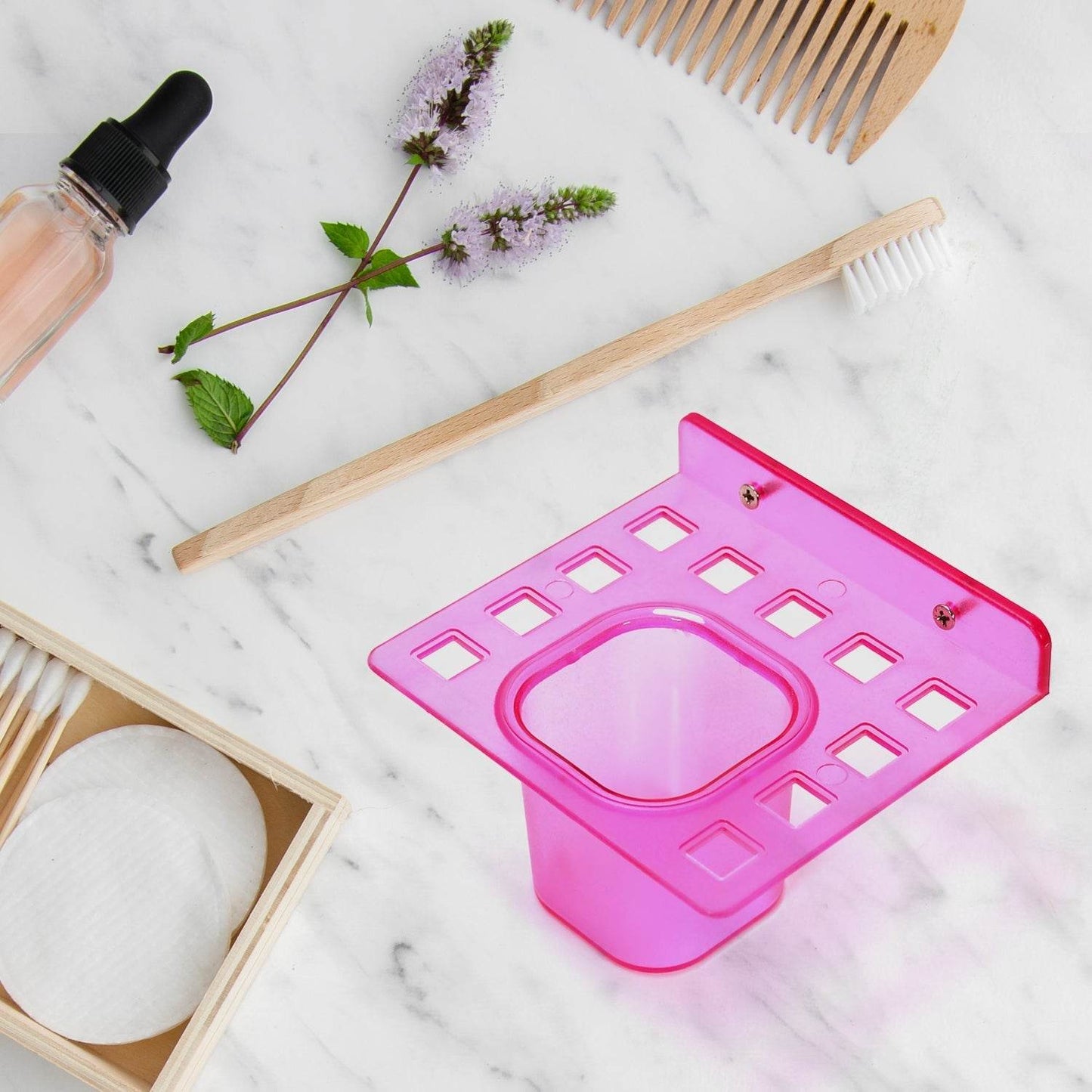2 - in - 1 Tumbler Dish & Toothbrush Holder (2 - Pcs) - infinityexculsivestore.com