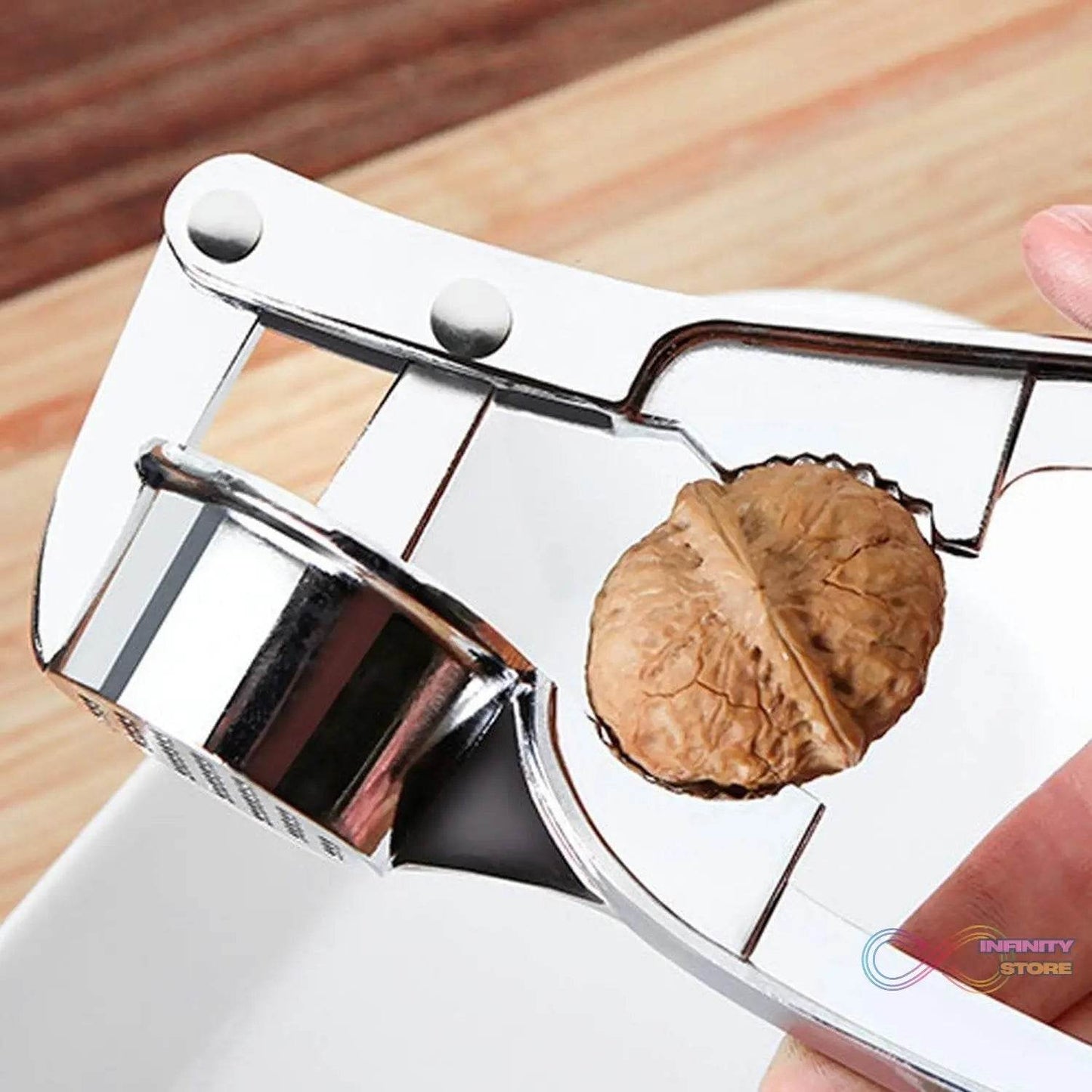 2 in1 Garlic Masher Premium Garlic Press & Walnut Cracker Opener (1 Pc) - infinityexculsivestore.com