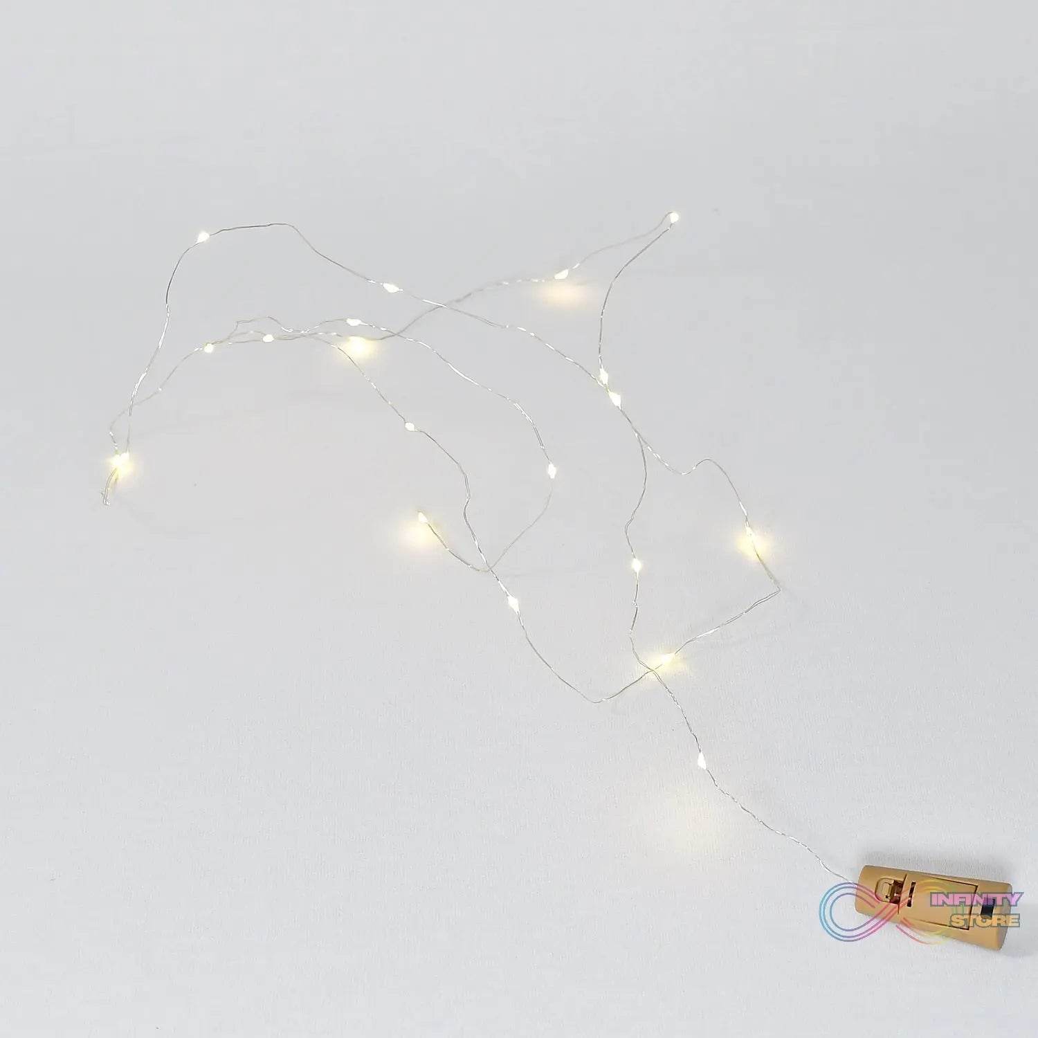 20 LED Wine Bottle Cork Lights Copper Wire String Lights, Battery Powered / Wine Bottle Fairy Lights Bottle - infinityexculsivestore.com