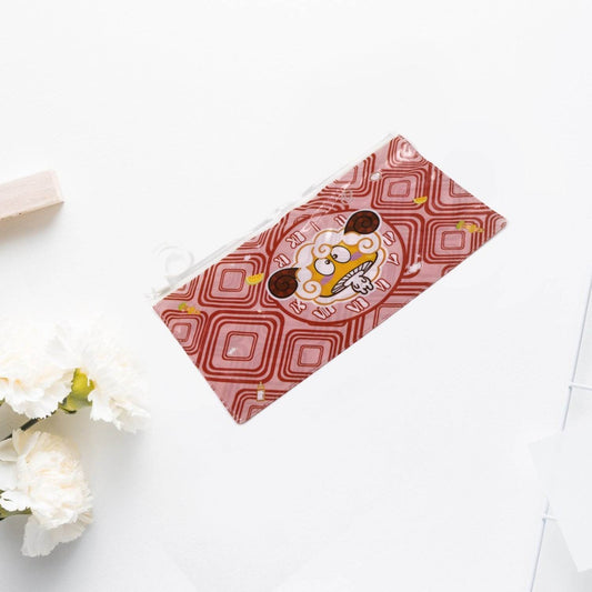 20 Pc Red Printed Pouch For Carrying Stationary Stuffs And All By The Students. - infinityexculsivestore.com