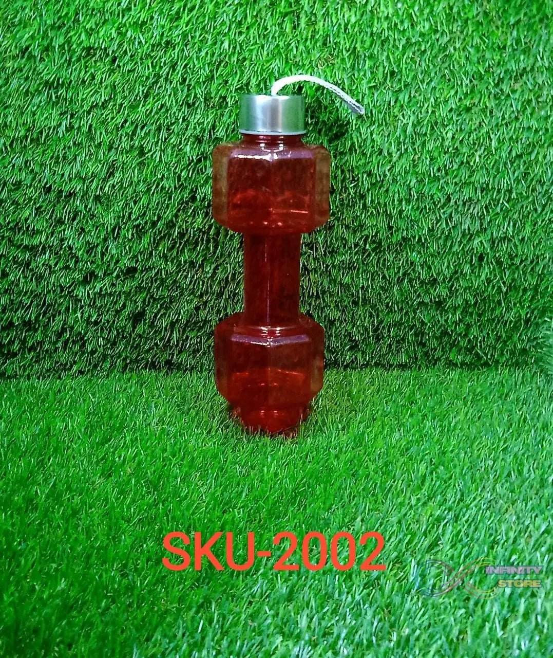 2002_Steel Cap Plastic water Dumbbells Bottle - infinityexculsivestore.com