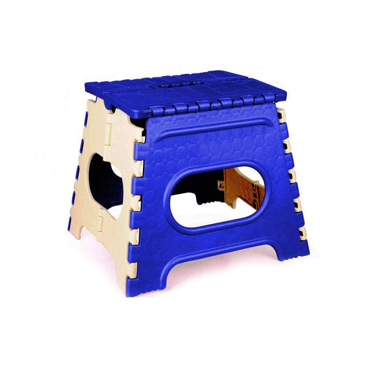 2009_12 Inch Plastic Folding Step Stool for Kids and Adults with Handle (Multicolor) - infinityexculsivestore.com