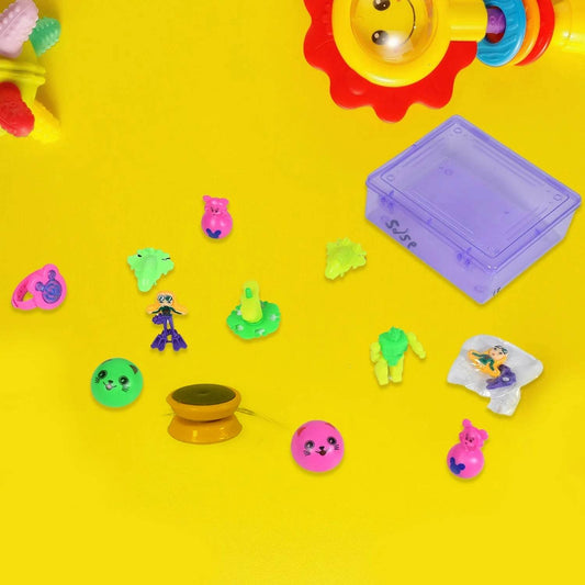 20pc Mix All New Toy With Plastic Commander Container , Mix All Types Playing Toy For Kids - infinityexculsivestore.com