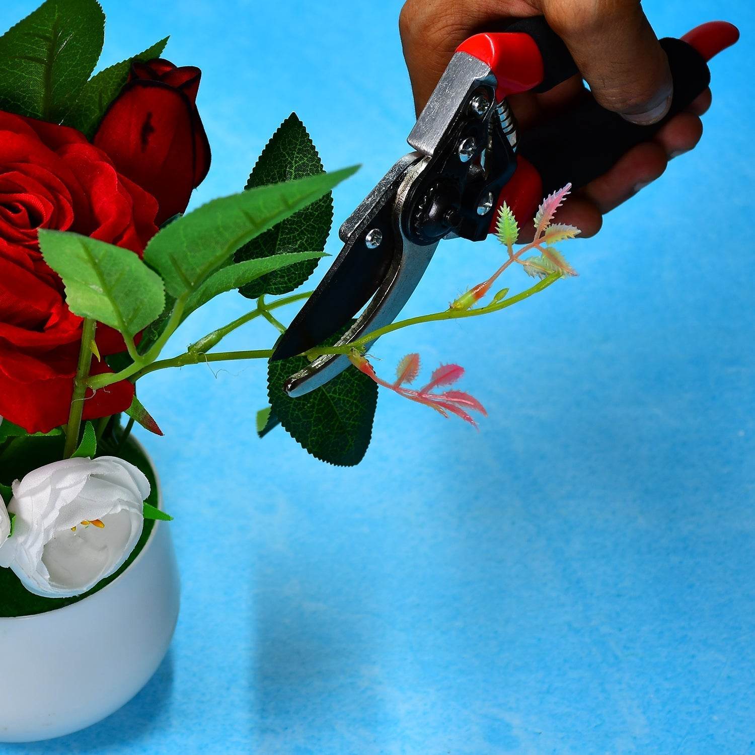 21Cm Red GARDEN SHEARS SHARP CUTTER PRUNERS SCISSOR, PRUNER. - infinityexculsivestore.com