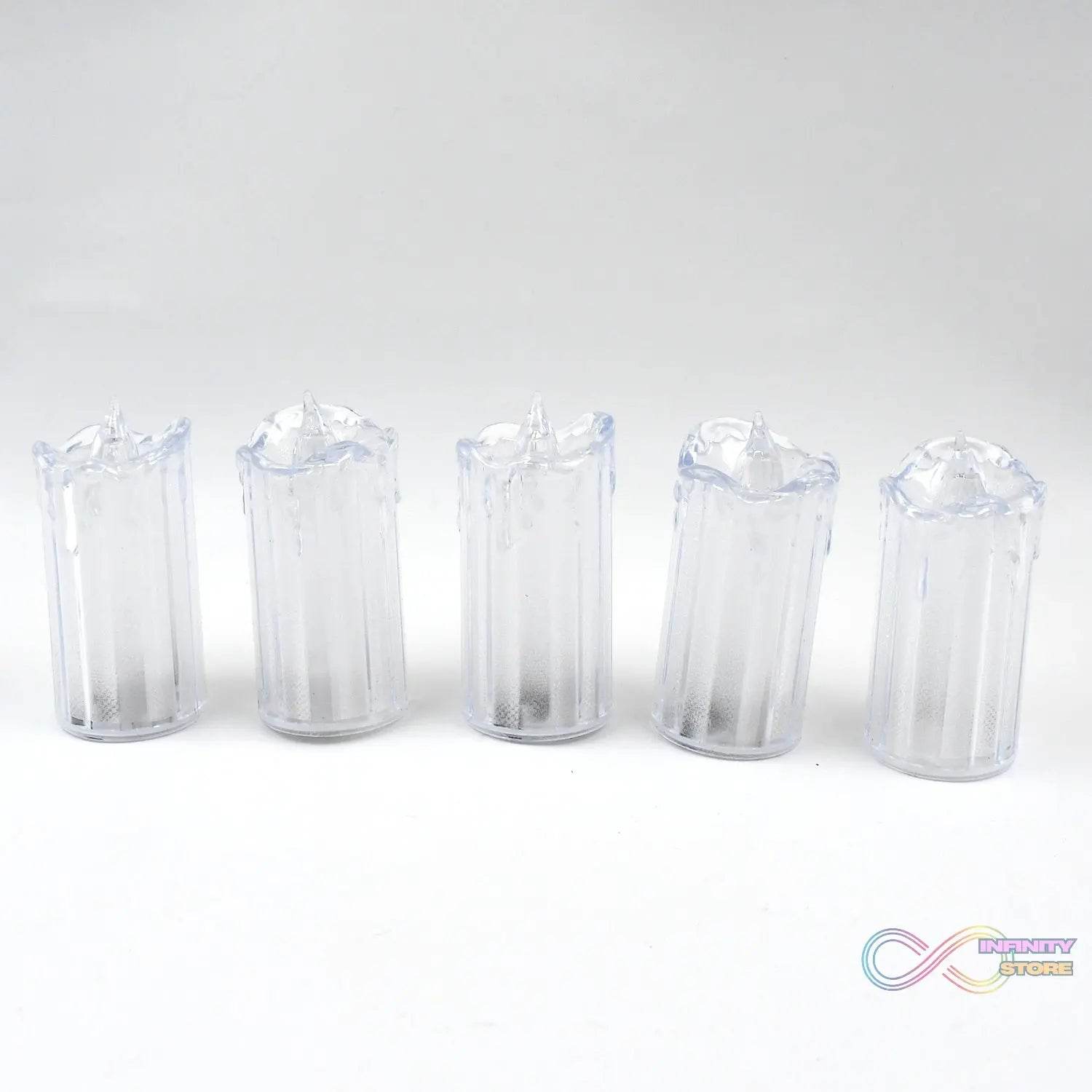 24 Pc Flameless and Smokeless Decorative Melting Candles LED Tea Light Candle Flickering Electronic Candle - infinityexculsivestore.com