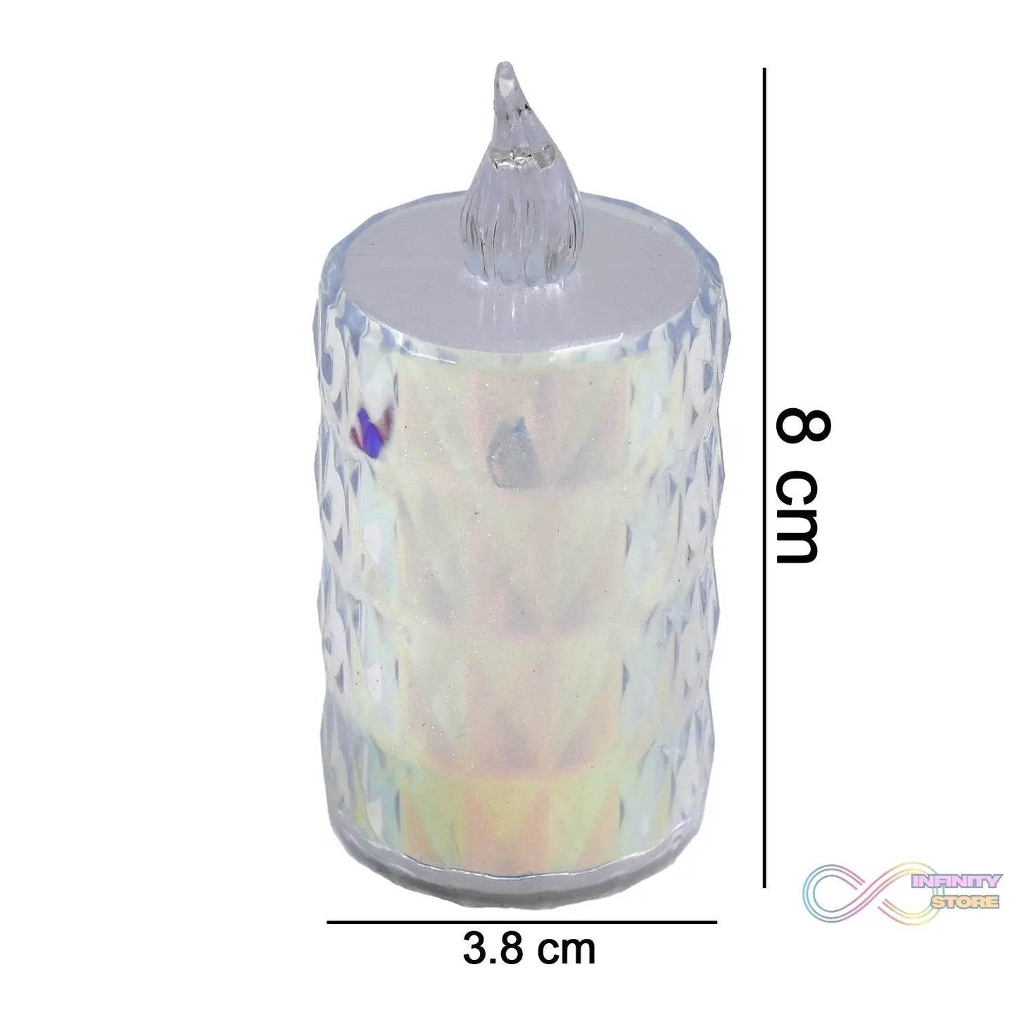 24 Pc Flameless and Smokeless Decorative Melting Candles LED Tea Light - infinityexculsivestore.com