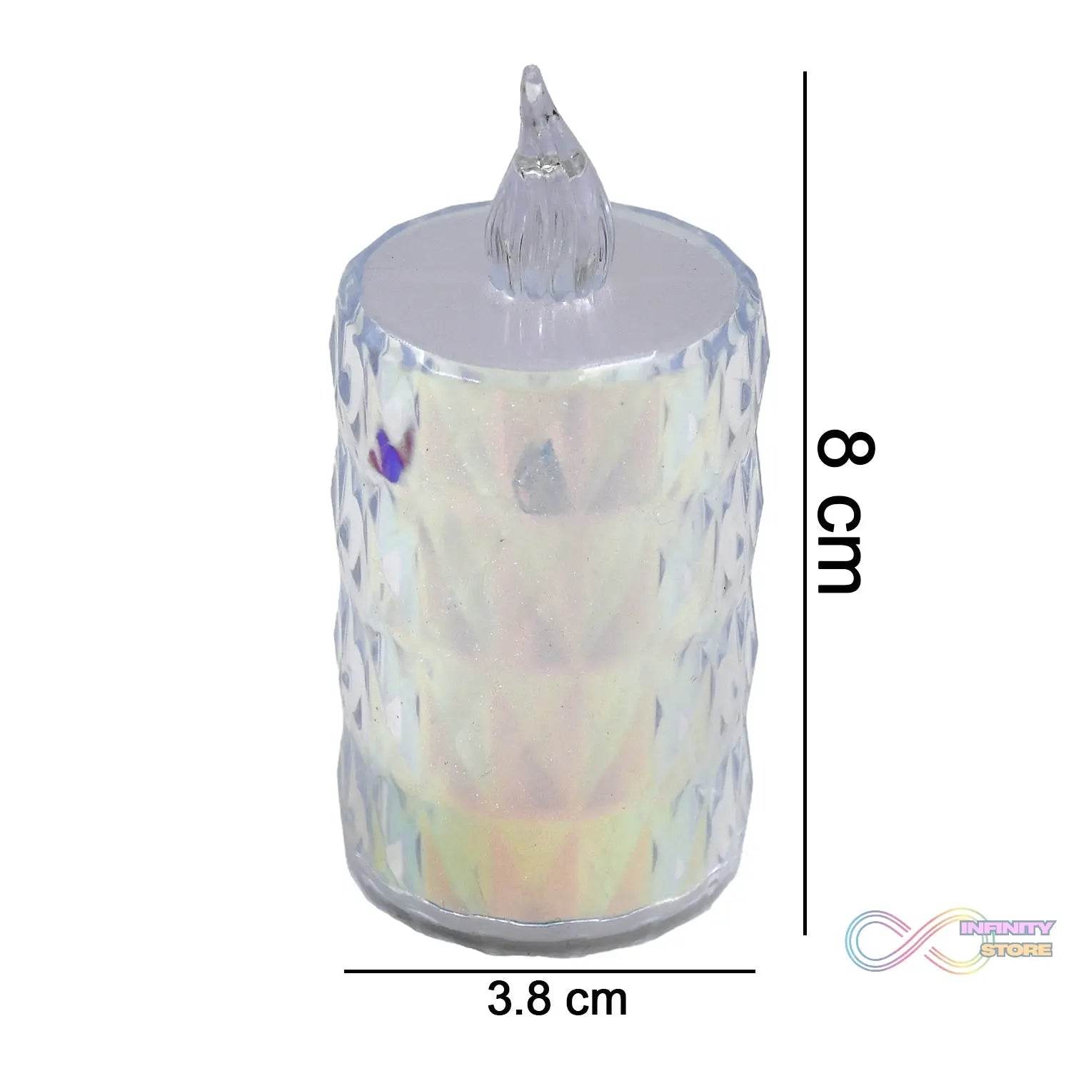 24 Pc Flameless and Smokeless Decorative Melting Candles LED Tea Light - infinityexculsivestore.com