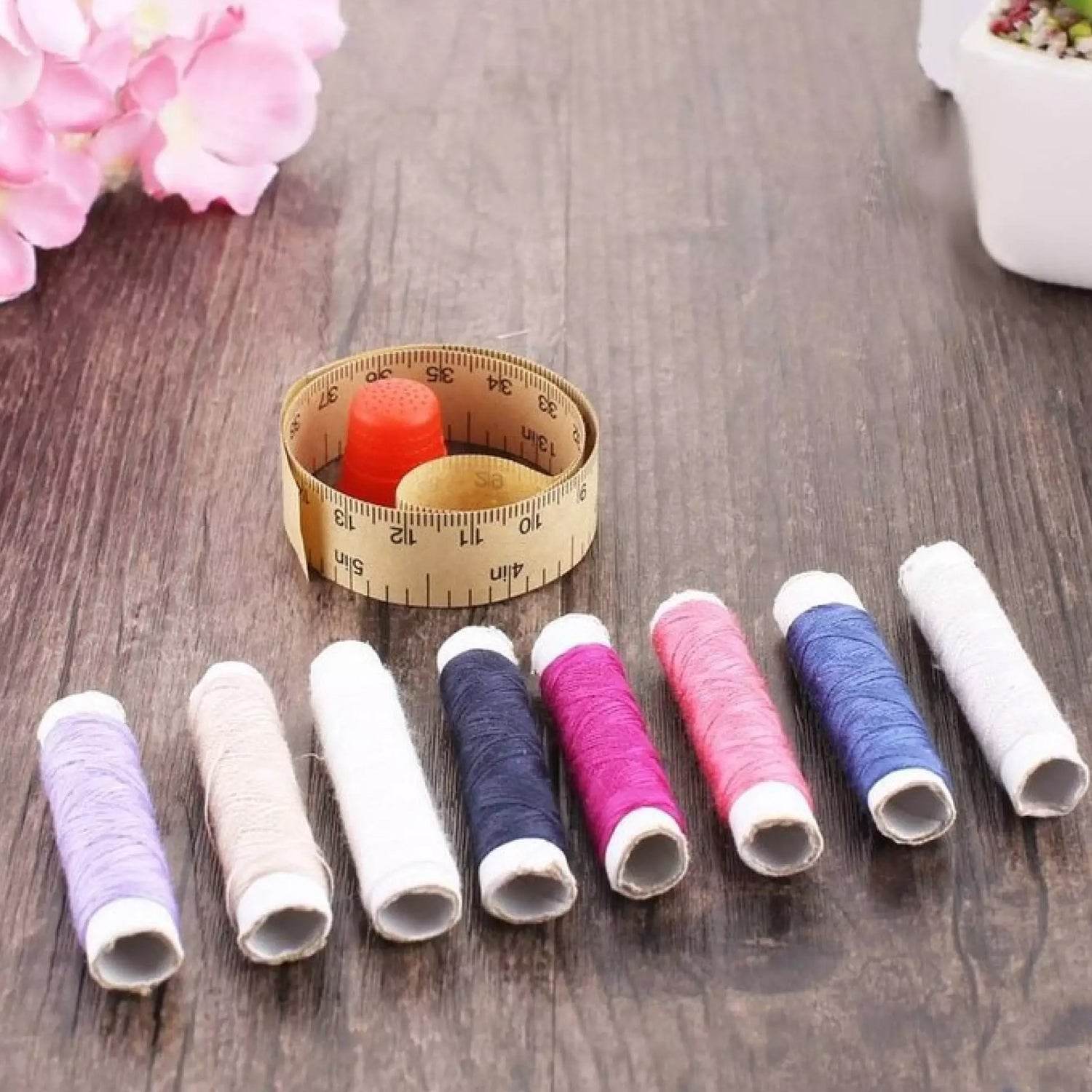 24 Pc Sewing Box used in storing of thread roles and sewing stuff including all home purposes. - infinityexculsivestore.com