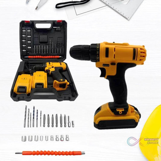 24 V lithium Double battery cordless drill set (29 Pcs Set) - infinityexculsivestore.com