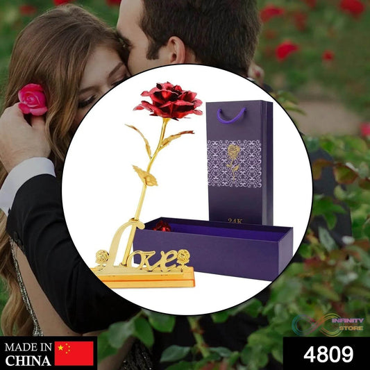 24k Gold Rose,hicoosee Gold Foil Plated Rose with LOVE Stand and Gift Box for Anniversary, Birthday, Wedding , Christmas ,Thanks giving - infinityexculsivestore.com