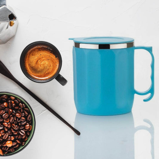 250ML Stainless Steel Mug: Insulated, Leakproof Lid, Hot/Cold Drinks (Mix Color) - infinityexculsivestore.com