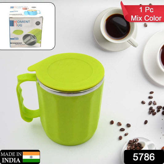 250ML Stainless Steel Mug: Insulated, Leakproof Lid, Hot/Cold Drinks (Mix Color) - infinityexculsivestore.com