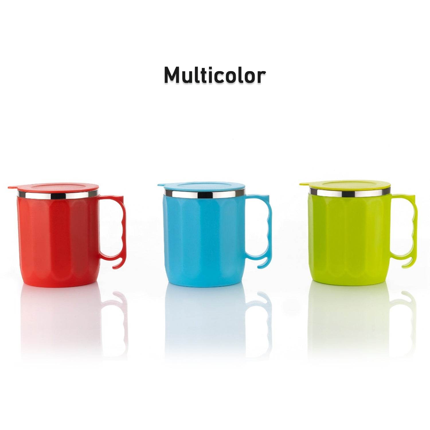 250ML Stainless Steel Mug: Insulated, Leakproof Lid, Hot/Cold Drinks (Mix Color) - infinityexculsivestore.com