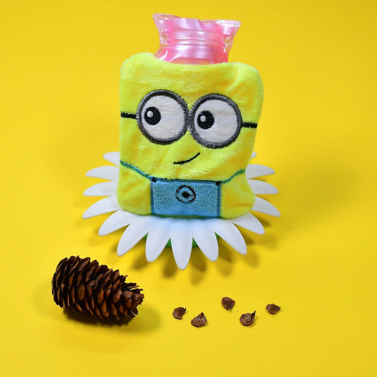 2Eye Minions small Hot Water Bag with Cover for Pain Relief, Neck, Shoulder Pain and Hand, Feet Warmer, Menstrual Cramps. - infinityexculsivestore.com