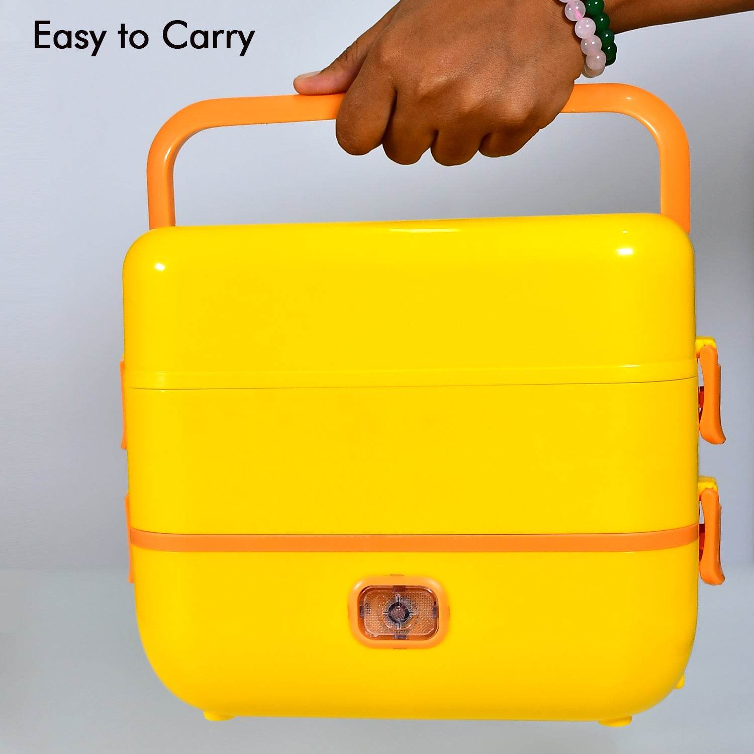 2Layer Electric Lunch Box for Office, Portable Lunch Warmer with Removable 4 Stainless Steel Container. - infinityexculsivestore.com