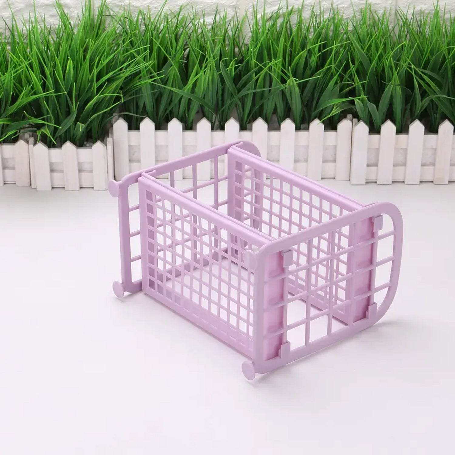 2Layer Foldable Plastic Small Storage Shelf / Rack (1 Pc / Mix Color) - infinityexculsivestore.com