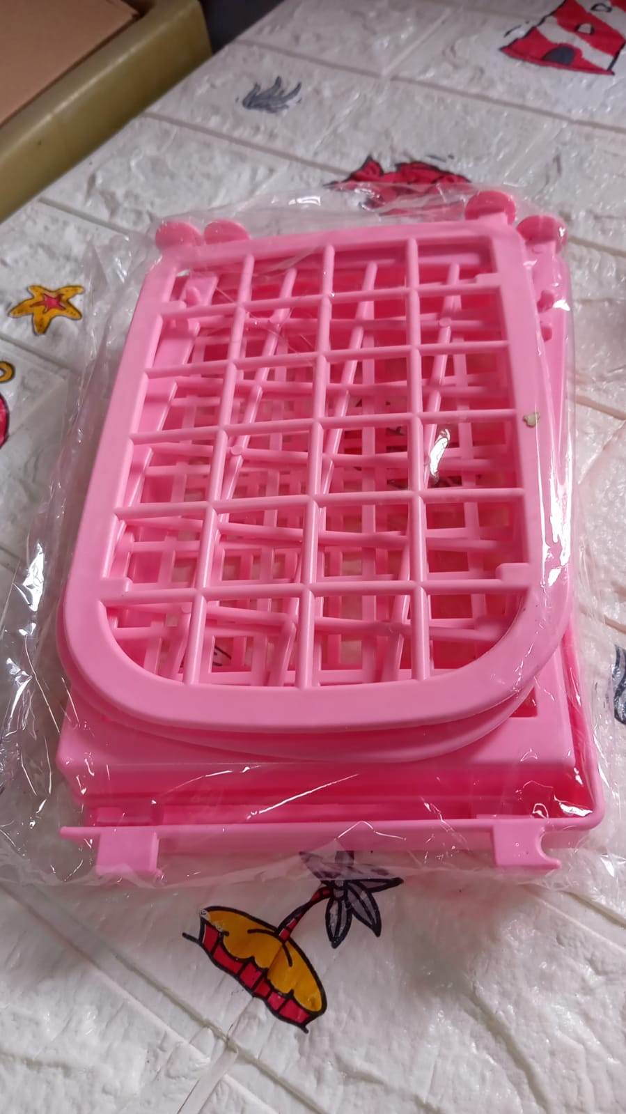 2Layer Foldable Plastic Small Storage Shelf / Rack (1 Pc / Mix Color) - infinityexculsivestore.com