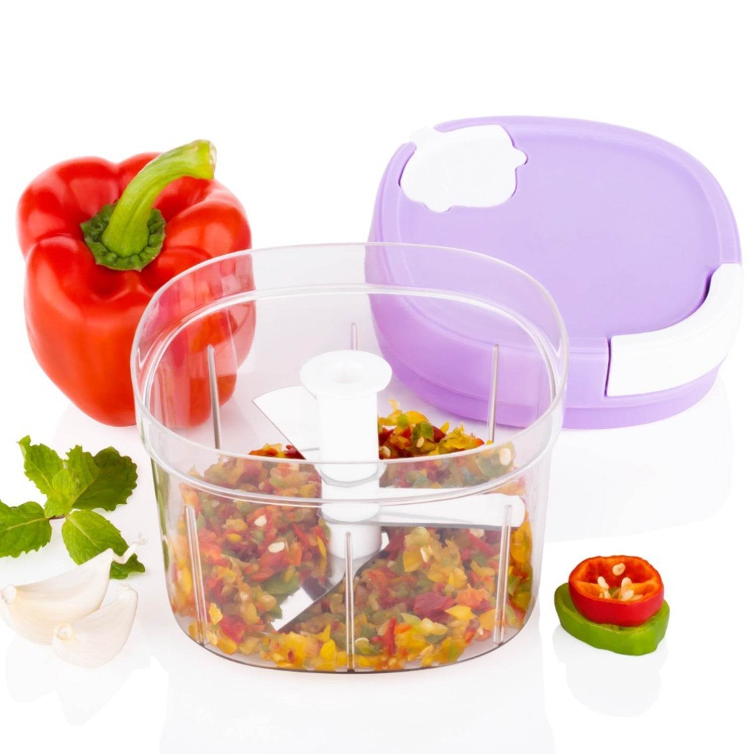 2in1 Handy Chopper And Slicer For Home & kitchen (600ML Capacity) - infinityexculsivestore.com