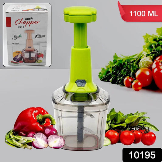 2in1 Press Vegetable Choppers for Kitchen (1100 ML) - infinityexculsivestore.com