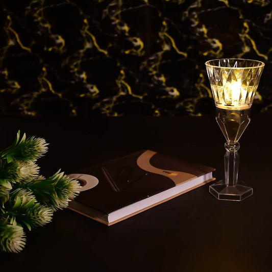 2in1 Transparent Mini Crystal Table Lamp with Reflection Light - infinityexculsivestore.com