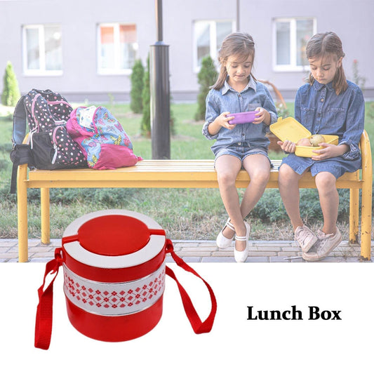 2layer Adjustable Insulated Tiffin Set of 1, Blue 3 Containers Lunch Box - infinityexculsivestore.com
