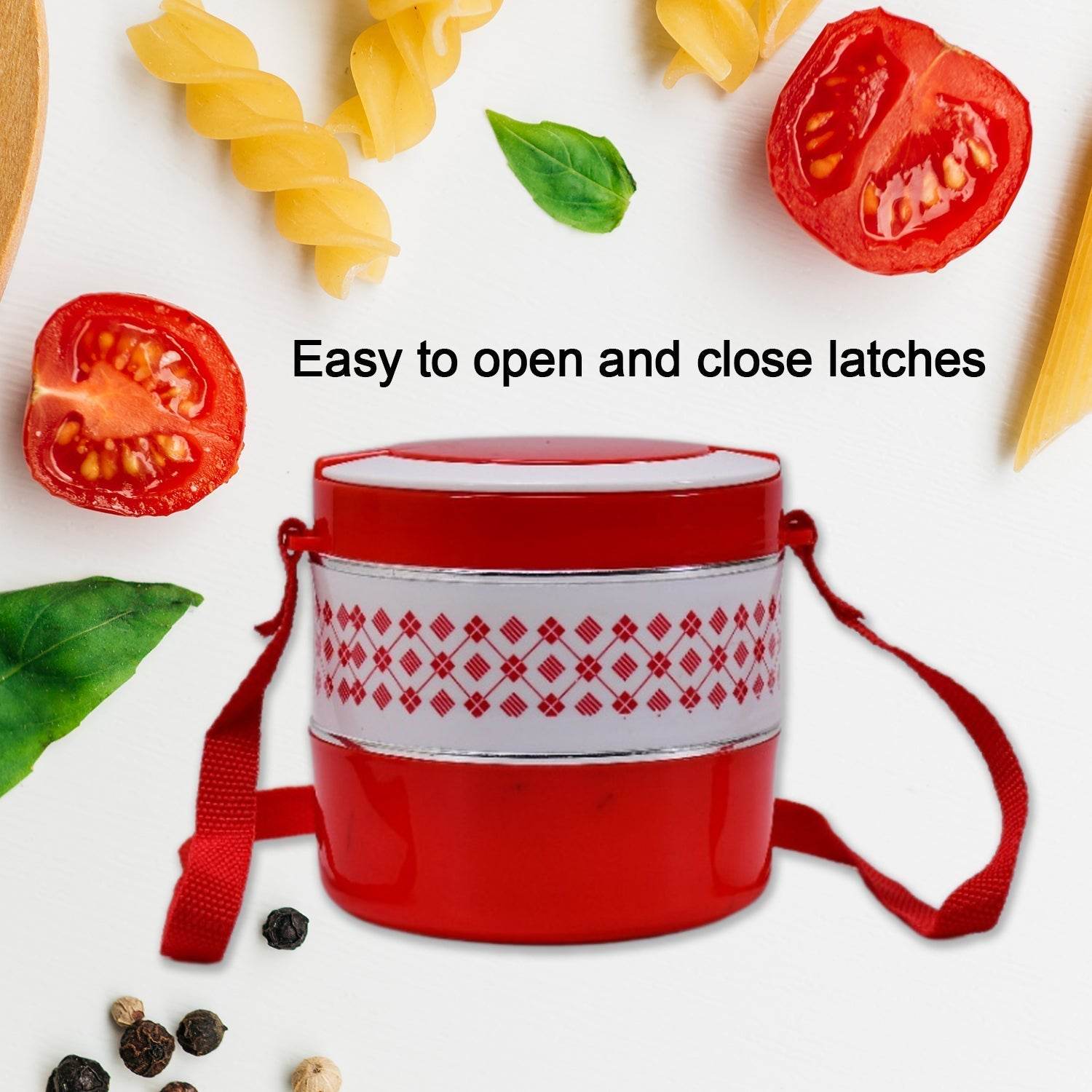 2layer Adjustable Insulated Tiffin Set of 1, Blue 3 Containers Lunch Box - infinityexculsivestore.com