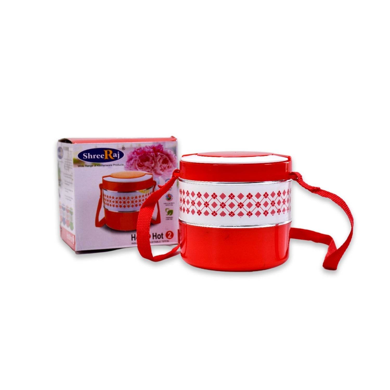2layer Adjustable Insulated Tiffin Set of 1, Blue 3 Containers Lunch Box - infinityexculsivestore.com