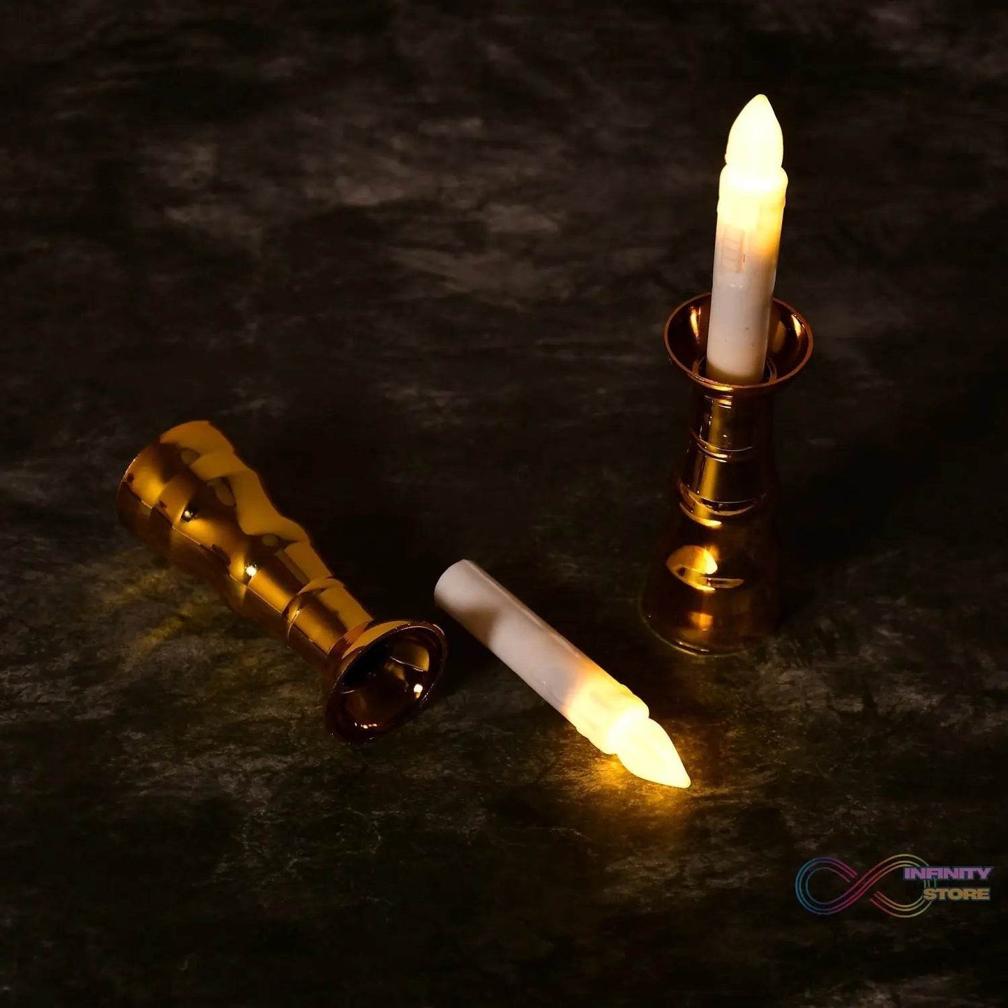 2pcs LED Candle Light Candles Flameless Lamp Indoor Window Decoration Wedding Party Decor Light - infinityexculsivestore.com