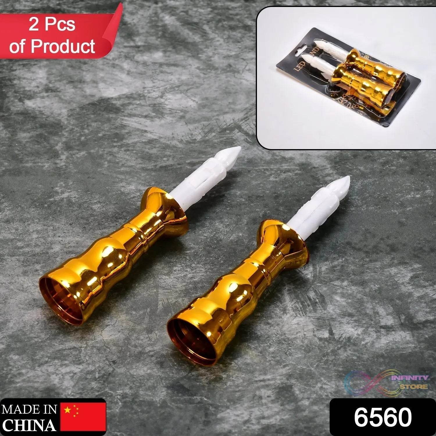 2pcs LED Candle Light Candles Flameless Lamp Indoor Window Decoration Wedding Party Decor Light - infinityexculsivestore.com
