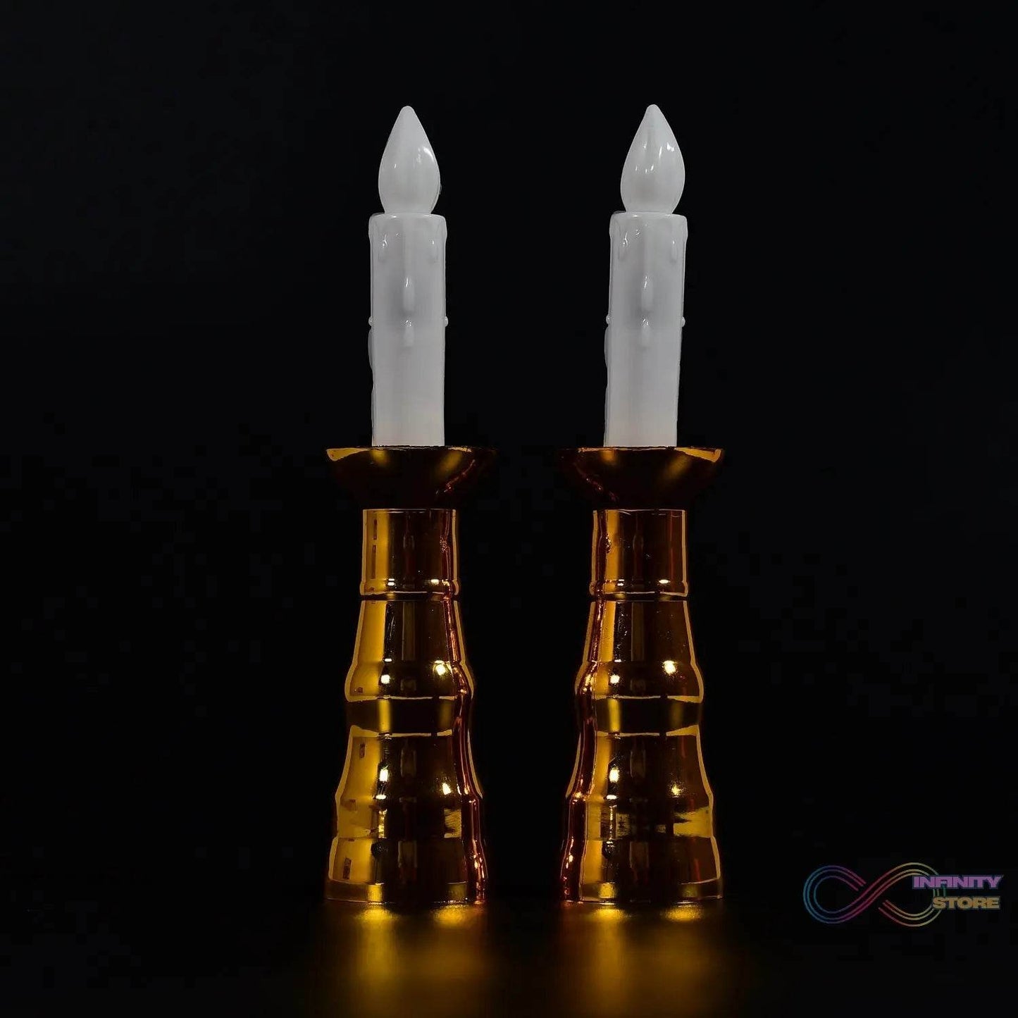 2pcs LED Candle Light Candles Flameless Lamp Indoor Window Decoration Wedding Party Decor Light - infinityexculsivestore.com