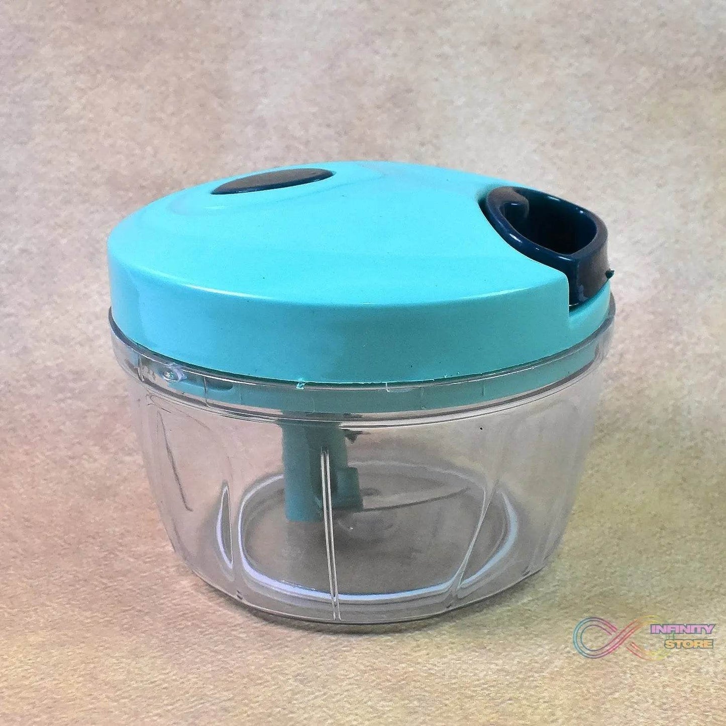 3 Blades Handy Chopper and Slicer Used Widely for chopping and Slicing (450 ML / 1 Pc) - infinityexculsivestore.com