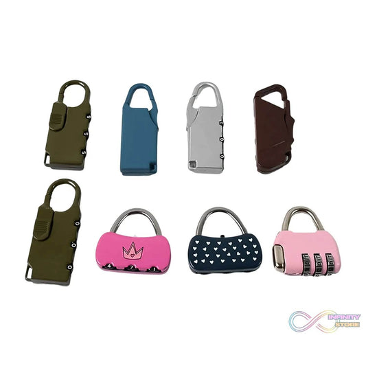 3 Digit Metal Combination Number Lock (1 Pc / Mix Design & Color) - infinityexculsivestore.com