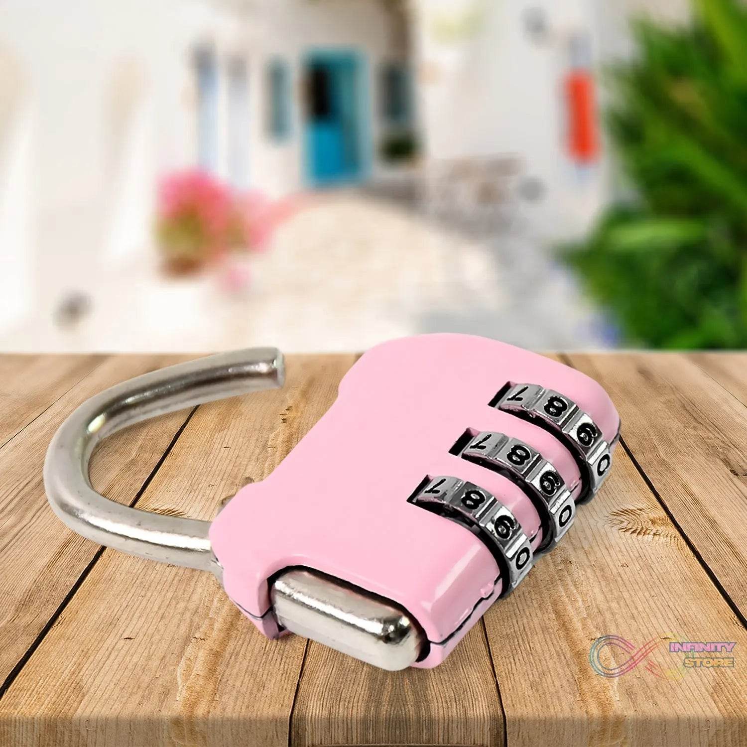 3 Digit Metal Combination Number Lock (1 Pc / Mix Design & Color) - infinityexculsivestore.com