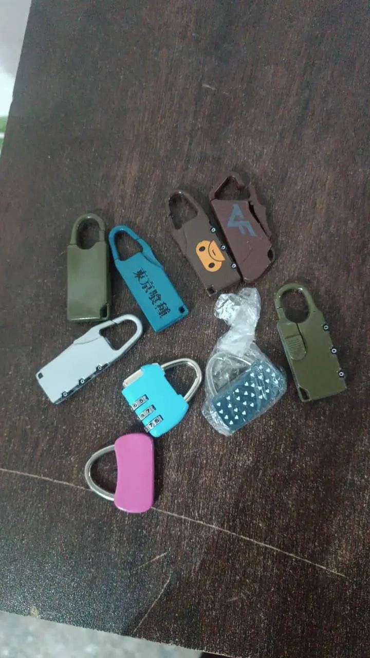 3 Digit Metal Combination Number Lock (1 Pc / Mix Design & Color) - infinityexculsivestore.com
