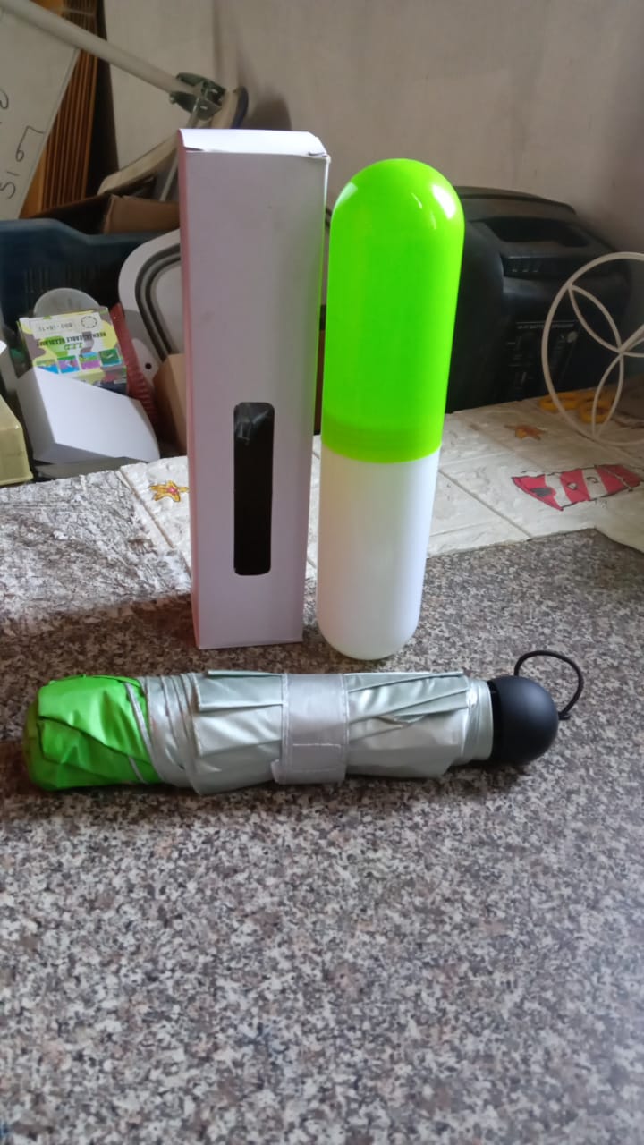 3 Fold Sun Protective Solid Foldable Outdoor Umbrella, Portable Sun, UV Protection Lightweight Rain Umbrella With Umbrella Case For Girls, Women, Men, Boys - infinityexculsivestore.com