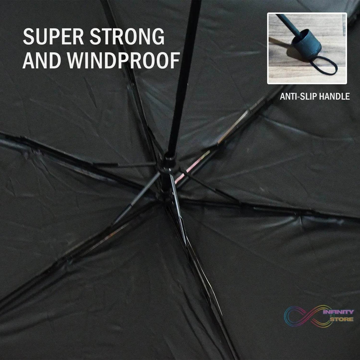 3 - Fold Sun & Rain Protective Foldable Umbrella (1 Pc) - infinityexculsivestore.com