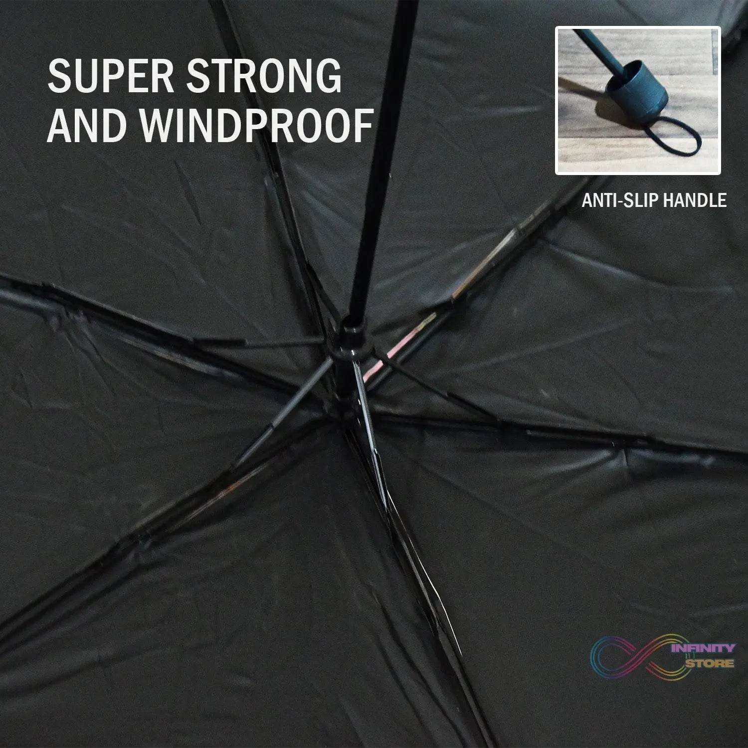 3 - Fold Sun & Rain Protective Foldable Umbrella (1 Pc) - infinityexculsivestore.com