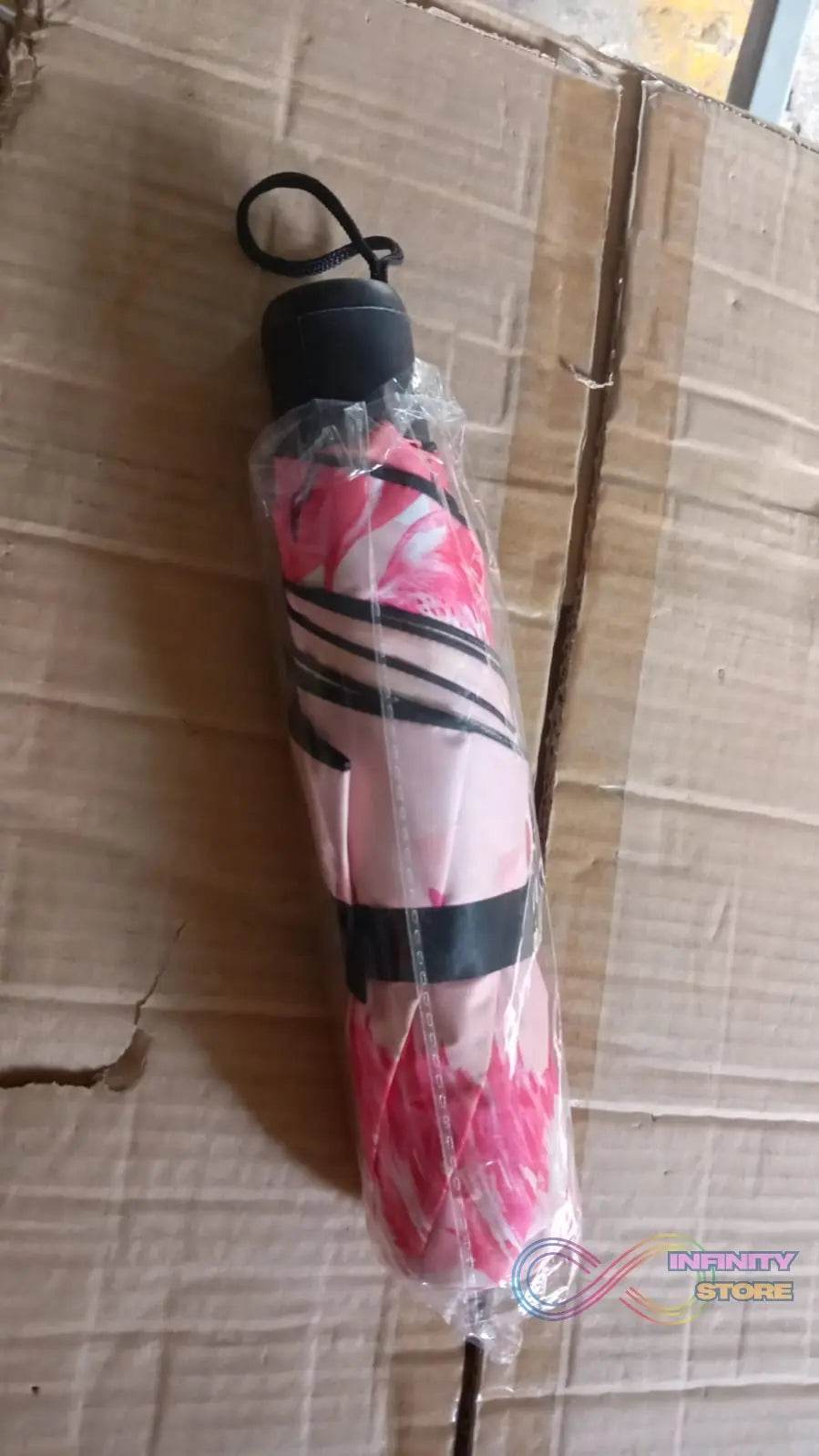 3 - Fold Sun & Rain Protective Foldable Umbrella (1 Pc) - infinityexculsivestore.com