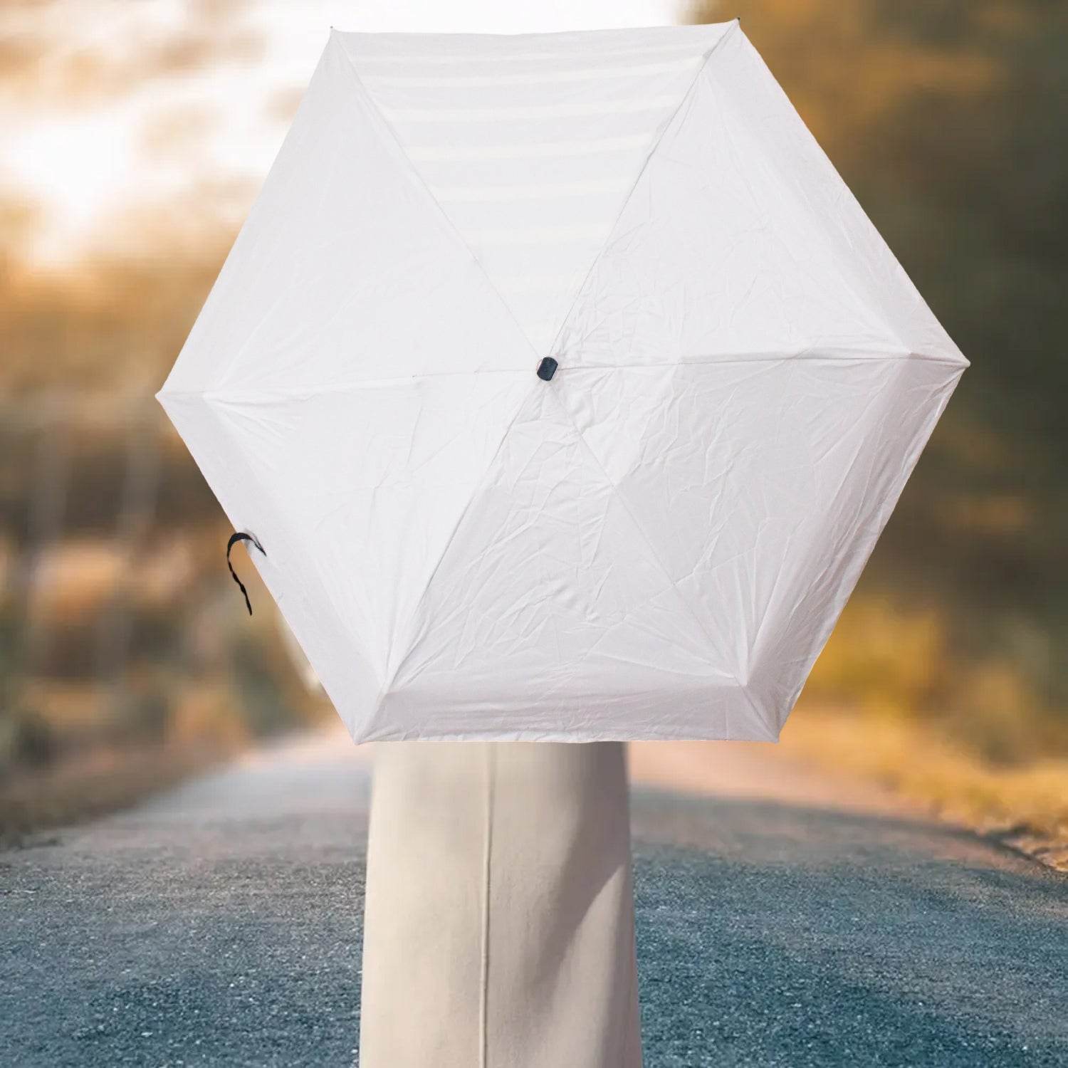 3 - Fold Sun & Rain Protective Solid Foldable Umbrella (1 Pc) - infinityexculsivestore.com