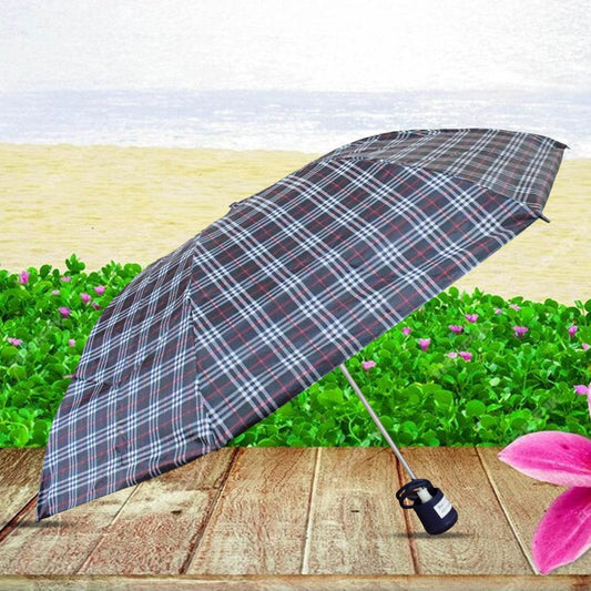 3-Fold Sun & Rain Protective Solid Foldable Umbrella, (1 Pc) - infinityexculsivestore.com